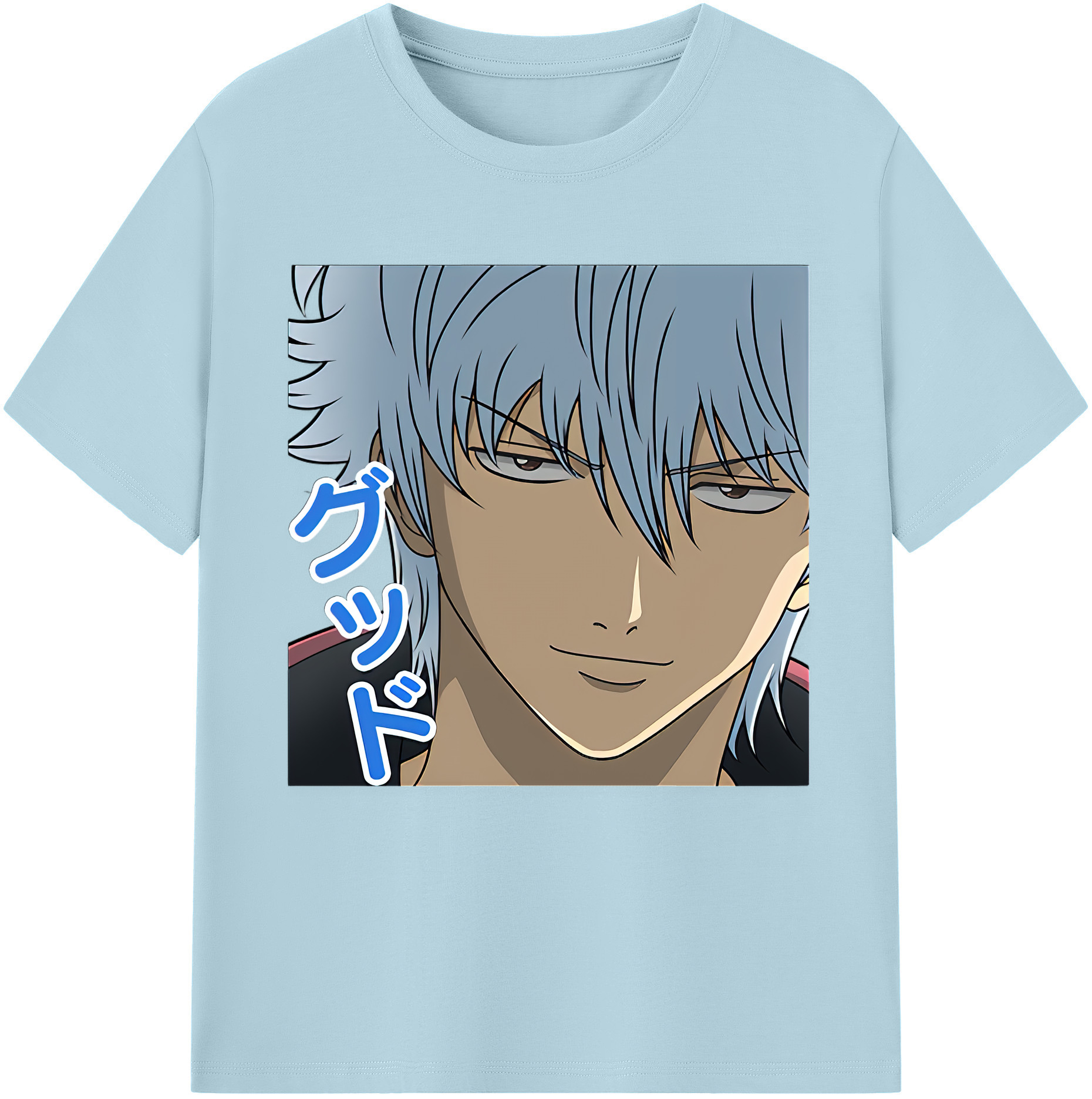 （画像用） ぎんたま 坂田銀時（さかたぎんとき） 神楽 志村新八（しむら しんぱち） GINTAMA Sakata Gintoki Kagura Shimura Shinpachi 綿100％半袖Tシャツ（フロントプリント）